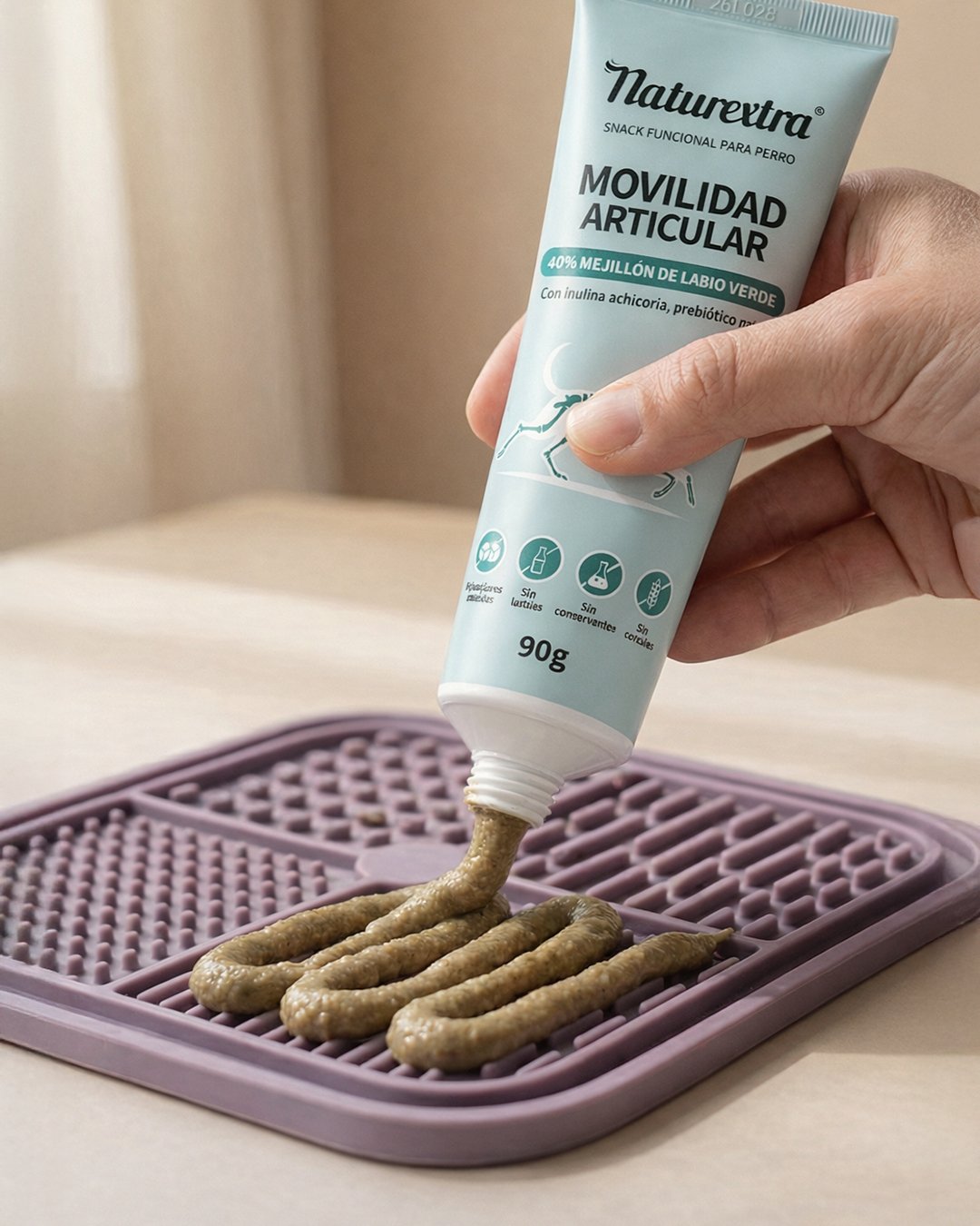 Aplicación de un snack funcional de Naturextra