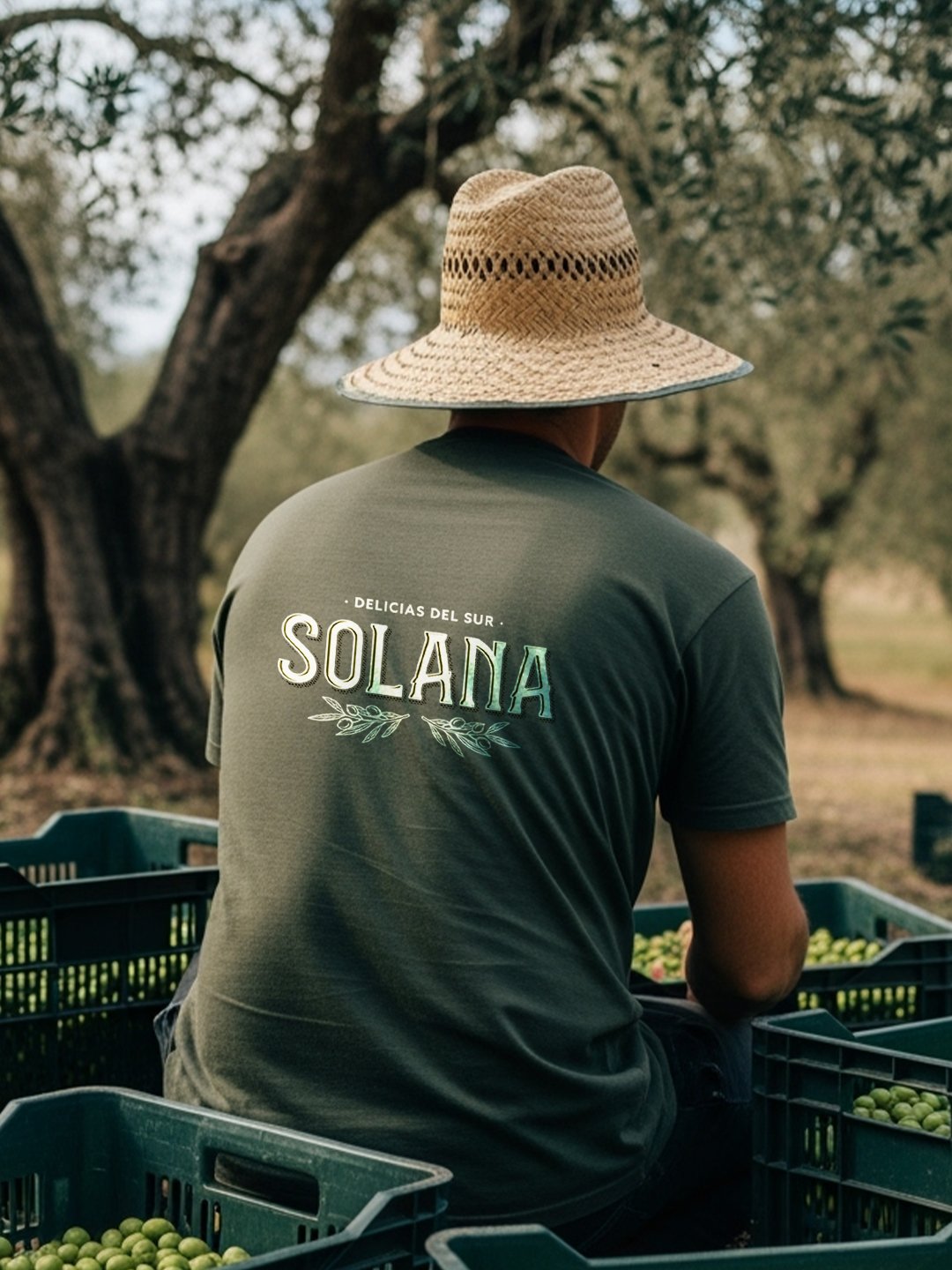 Camiseta de trabajo con la marca Solana