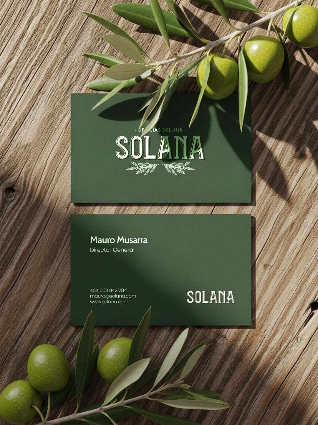 Tarjetas de visita de Solana