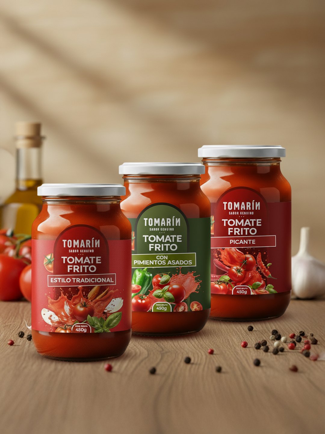 Gama de tomate frito Tomarín